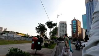 Saigon street fishing городские каналы Хошимина ловля с берега и прогулка по улицам