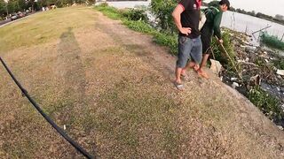 Saigon street fishing городские каналы Хошимина ловля с берега и прогулка по улицам