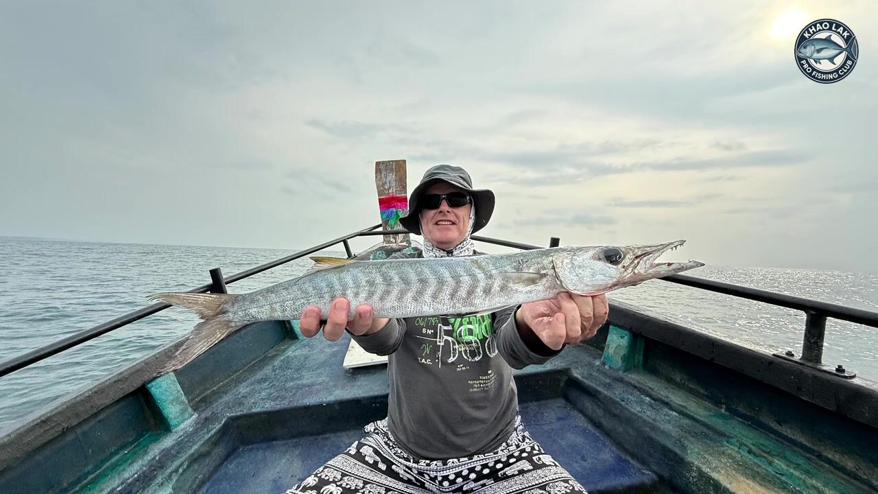 GT и Spanish mackerel на longtail, рыбалка в Као Лаке