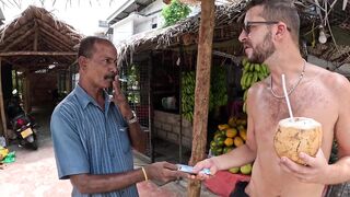 Пробую рыбалку в Unawatuna Sri Lanka первые забросы с берега и знакомство с местными гидами