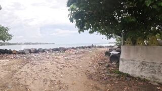 Пробую рыбалку в Unawatuna Sri Lanka первые забросы с берега и знакомство с местными гидами