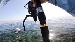 Marsa Alam Egypt морская рыбалка в Красном море монстр GT 20+ кг на береговой shore jigging