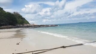 Морская рыбалка на Koh Samet Таиланд ловля с сеткой и подсачеком прямо у камней и волнореза