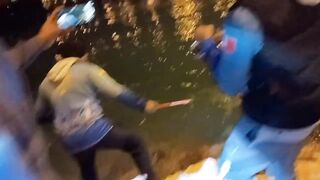 Night fishing in Bahrain ночная морская рыбалка в заливе супер клёв и яркие огни набережной