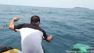Морская рыбалка на Phu Quoc Vietnam тур Larrys Phu Quoc Fishing за крупной океанской рыбой