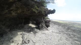 Занзибар Индийский океан на парусной лодке и пляж Michamvi спокойный день у моря