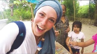 Ченинган и Лембонган Индонезия паучье логово прыжок самоубийцы и тропические виды без цензуры