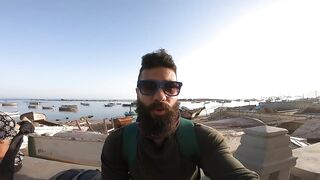 Морская рыбалка в Александрии район Miami - береговая ловля и волны Средиземного моря