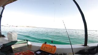 Морская рыбалка в Александрии район Miami - береговая ловля и волны Средиземного моря