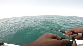 Морская рыбалка в Александрии район Miami - береговая ловля и волны Средиземного моря