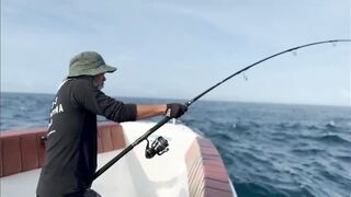 Бали - морская рыбалка на GT с приватной лодки и поимка монстра тревалли у океанского рифа