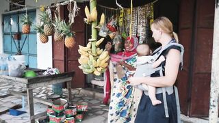 Kiwengwa Zanzibar: малолюдный пляж обзор Mvuvi Boutique Resort отливы водоросли и море