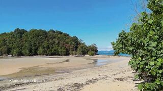 Таиланд в ноябре, Krabi пляж Klong Muang ловим крабов идём в Tiger Cave Temple и пробуем еду