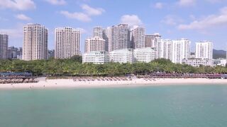 Dadonghai Sanya Hainan прогулка по бухте городской пляж и мысли о рыбалке с берега