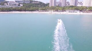 Dadonghai Sanya Hainan прогулка по бухте городской пляж и мысли о рыбалке с берега