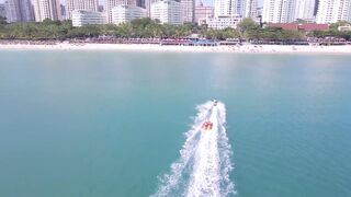 Dadonghai Sanya Hainan прогулка по бухте городской пляж и мысли о рыбалке с берега