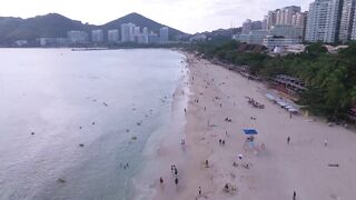 Dadonghai Sanya Hainan прогулка по бухте городской пляж и мысли о рыбалке с берега