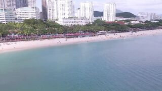 Dadonghai Sanya Hainan прогулка по бухте городской пляж и мысли о рыбалке с берега