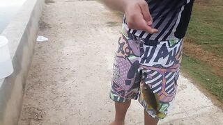 Varadero Cuba рыбалка с канала и пирса поиск барракуды и другой рыбы у входа в порт