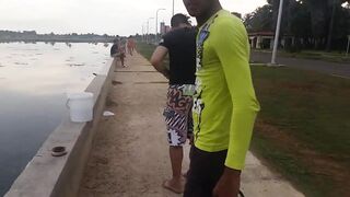 Varadero Cuba рыбалка с канала и пирса поиск барракуды и другой рыбы у входа в порт