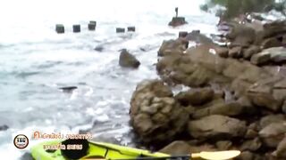 Морская рыбалка на Ao Pakarang Koh Samet каяк фишинг по волне Rayong и прибрежные трофеи