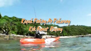 Морская рыбалка на Ao Pakarang Koh Samet каяк фишинг по волне Rayong и прибрежные трофеи