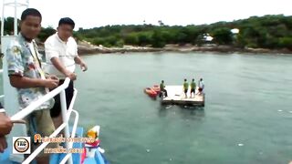 Морская рыбалка на Ao Pakarang Koh Samet каяк фишинг по волне Rayong и прибрежные трофеи