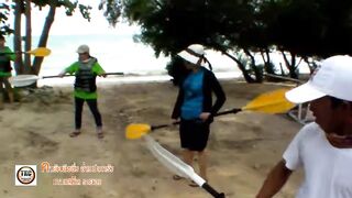 Морская рыбалка на Ao Pakarang Koh Samet каяк фишинг по волне Rayong и прибрежные трофеи