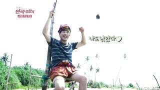 [Sri Lanka] Unawatuna stilt fishing рыбаки на сваях и волна Индийского океана у берега