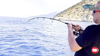 Fethiye Ölüdeniz рекордная морская рыбалка в бухтах и поимка трофейной рыбы в тёплом Эгейском море