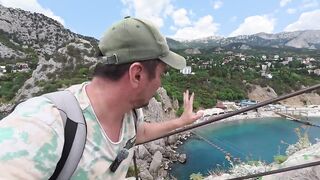 Крым Симеиз Кацивели пустые пляжи ледяное чистое море и стоит ли ехать сюда на рыбалку весной?