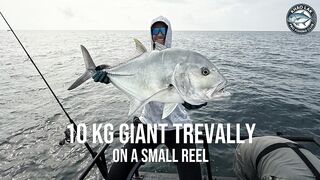 Таиланд - морская рыбалка в лодке 10 кг GT на компактную катушку Shimano Twin Power