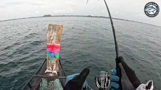 Таиланд - морская рыбалка в лодке 10 кг GT на компактную катушку Shimano Twin Power