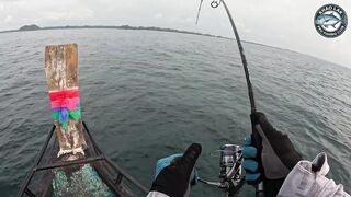 Таиланд - морская рыбалка в лодке 10 кг GT на компактную катушку Shimano Twin Power