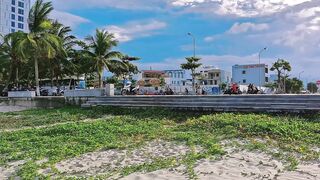 [4K 60fps] Da Nang вытаскиваем морской невод на берег и смотрим какой улов достали местные рыбаки