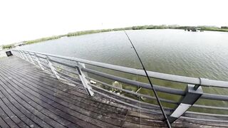 Freshwater fishing в Пекине, Китай спокойная рыбалка в городском парке среди высоток