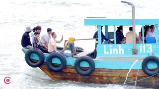 Lagi Bình Thuận Viet Nam рыбалка на рыбу dìa с волнореза в ветреный день у берега Южного Китая