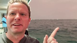 Phu Quoc Vietnam морская рыбалка на кальмара с туром Johns Tours вечерний выход в открытое море