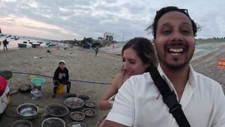 Рыбацкая деревня и самый красивый вид Mui Ne Vietnam 2024 жизнь у моря лодки на песке и сети