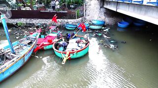 Life at Sea жизнь вьетнамских рыбаков их быт в море и каждодневная тяжёлая работа на воде