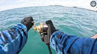 Khao Lak Thailand морская рыбалка в Таиланде у Khao Lak GT на попперы и джиг с лодки longtail