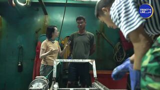 Прибрежная жизнь рыбаков на острове Hainan Китай будни у моря сети лодки и утренний рынок