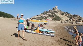 Черепаший пляж Alagadi Северный Кипр SUP прогулка и можно ли здесь совместить купание и рыбалку