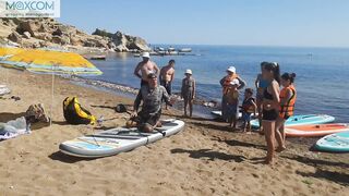 Черепаший пляж Alagadi Северный Кипр SUP прогулка и можно ли здесь совместить купание и рыбалку