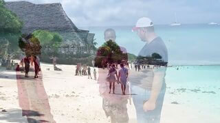 Пляж Nungwi Zanzibar от рассвета до заката и как проходит день у моря с лодками рыбаков