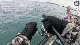 Khao Lak Таиланд экшн рыбалка на queenfish топвотер удары целый день за рифом в море