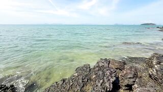 Klong Muang Krabi солнце, айс кофе и рыбалка - скрытый пляж у моря в Таиланде