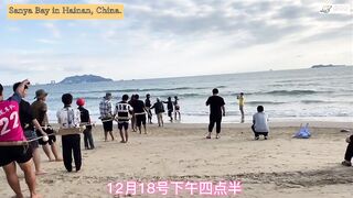Морская рыбалка в Sanya Bay Hainan огромный улов почти в тысячу килограммов рыбы в одной сети