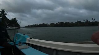 Bentota Sri Lanka рыбалка в мангровом ручье экспедиция за mangrove jack в устье тропической реки