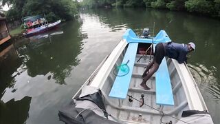 Bentota Sri Lanka рыбалка в мангровом ручье экспедиция за mangrove jack в устье тропической реки